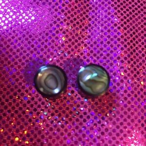 Abalone Inlay Black Horn 00 gauge plugs